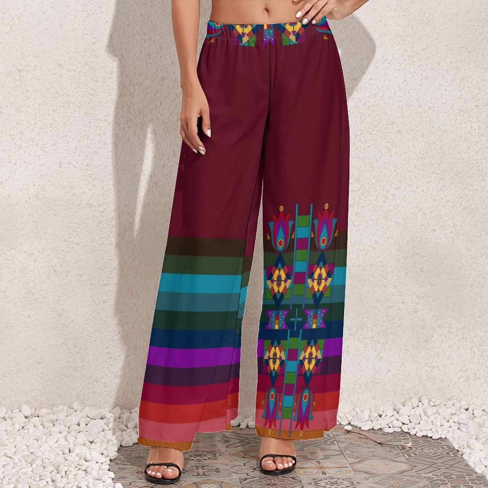 Floral Pathway Ribbon Pants