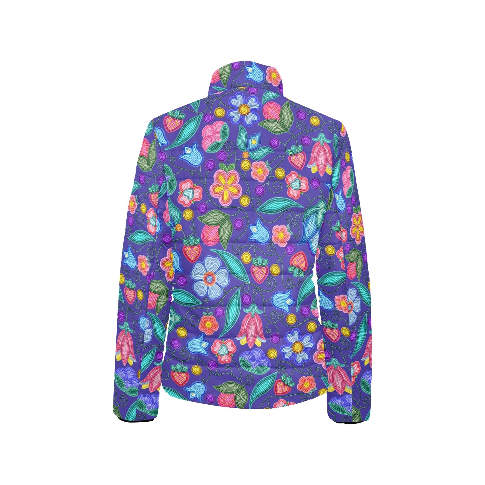Sweet Offering Indigo Women's Stand Collar Padded Jacket