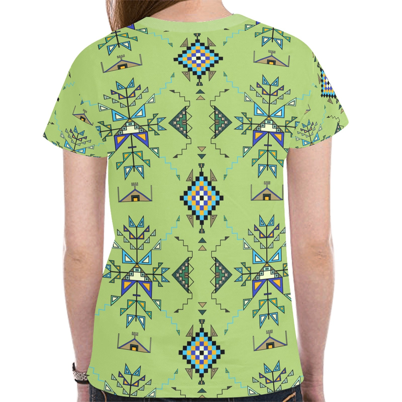 Bear Shield Green T-shirt for Women