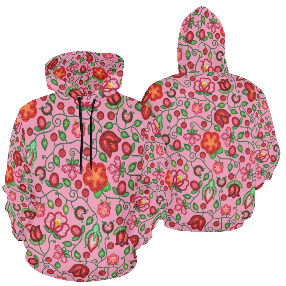 Rose Reverie Pink Hoodie for Men (USA Size)
