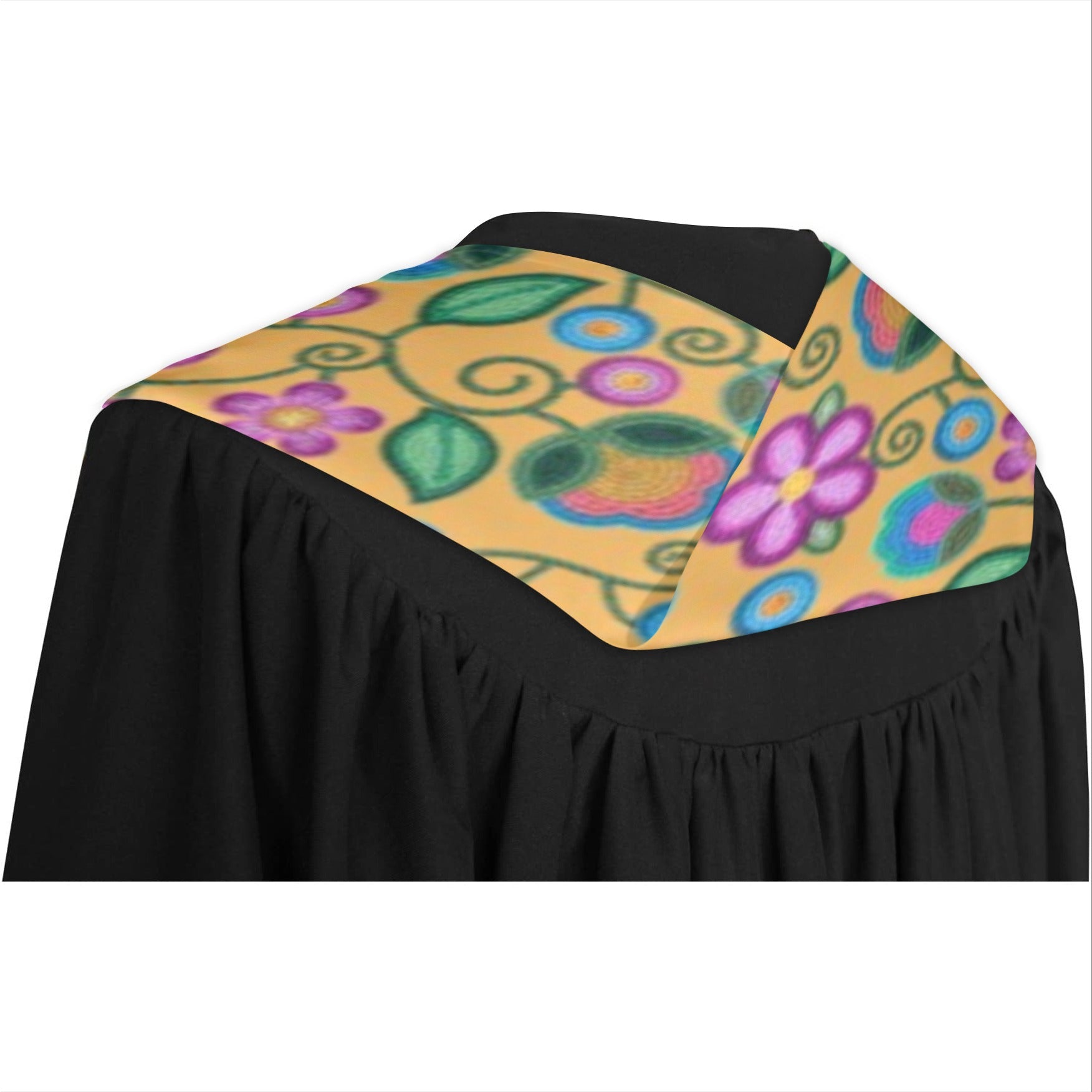 Turquoise Sunbeam Yellow Graduation Stole