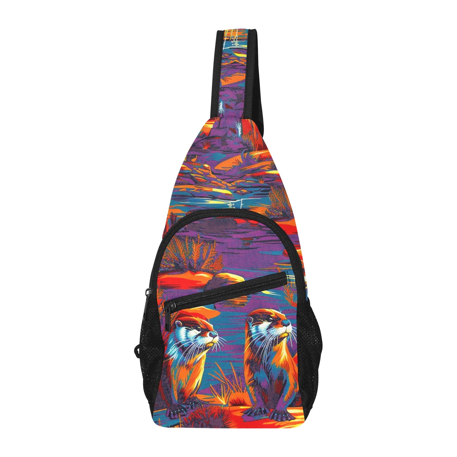 Silly Otters Chest Bag