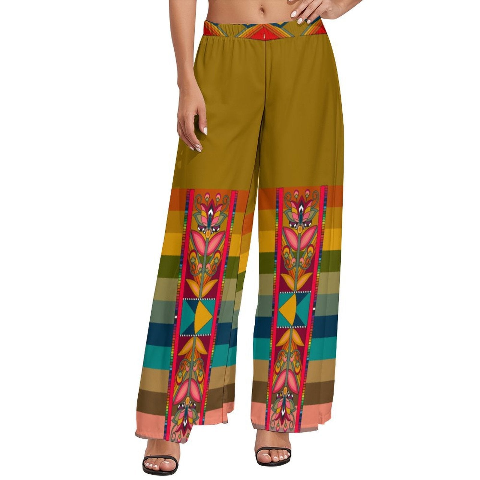 Ochre Glow Ribbon Pants