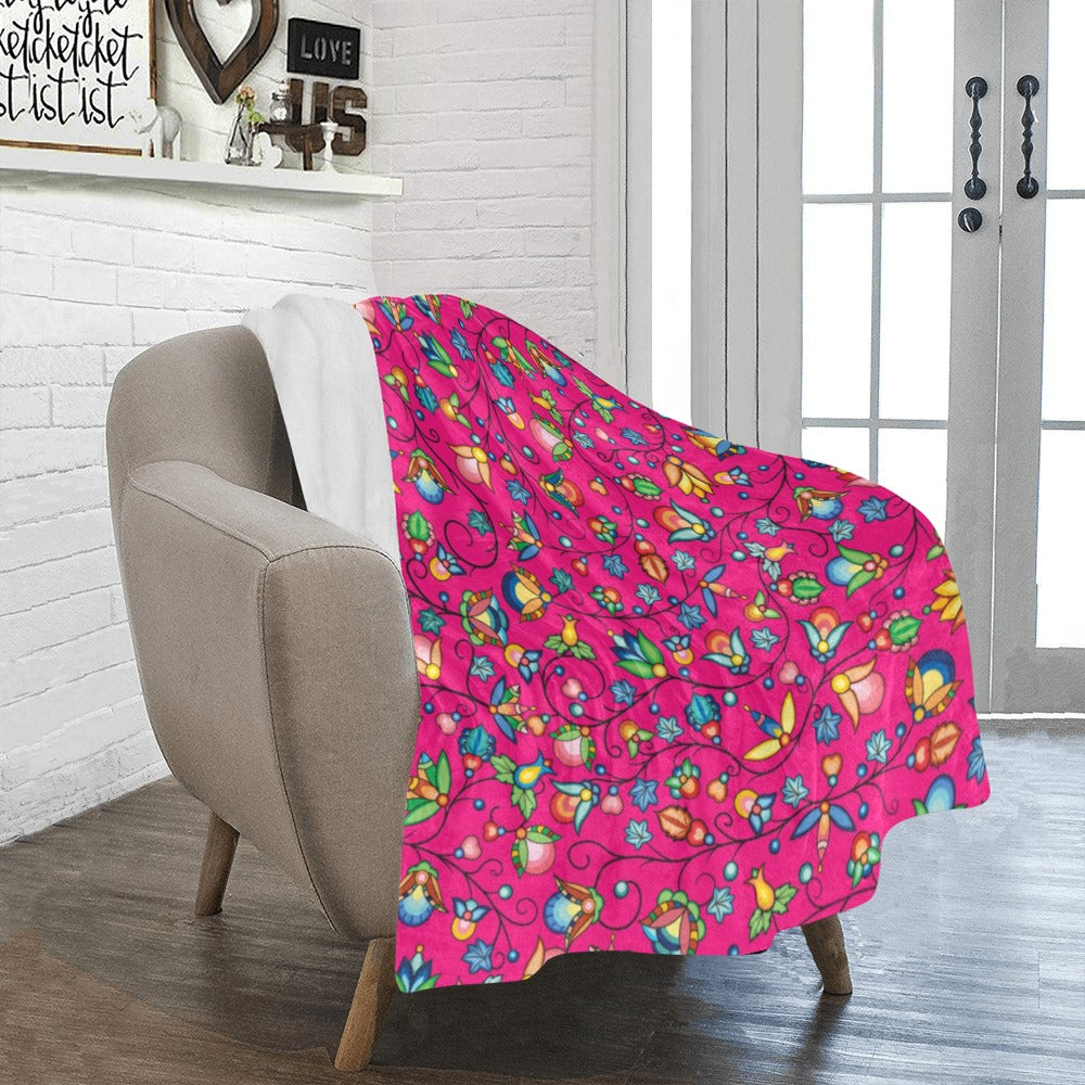 Prairie Plains Spirit Pink Ultra-Soft Micro Fleece Blanket 40"x50"