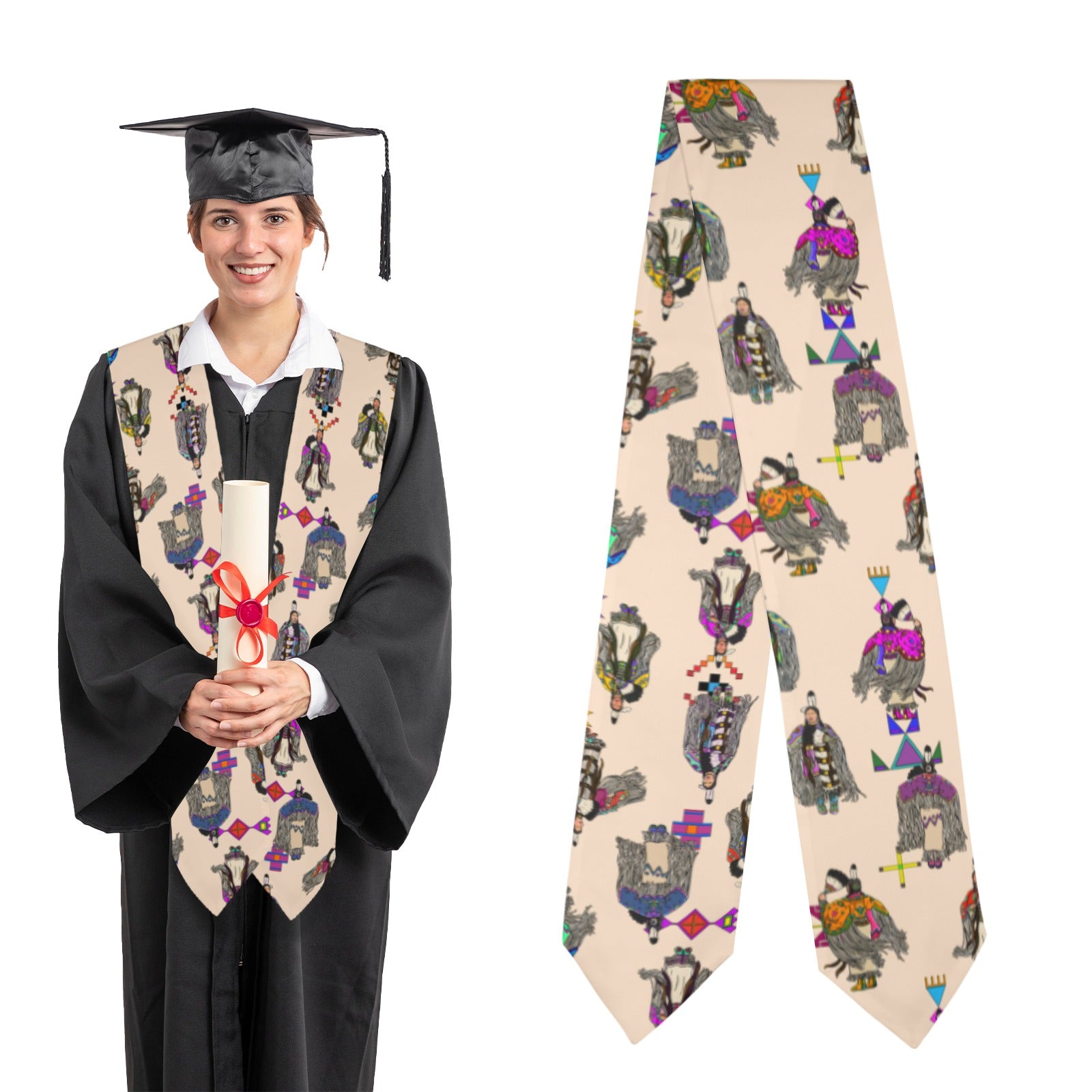 Women's Tradish Dancers  Muslin Graduation Stole