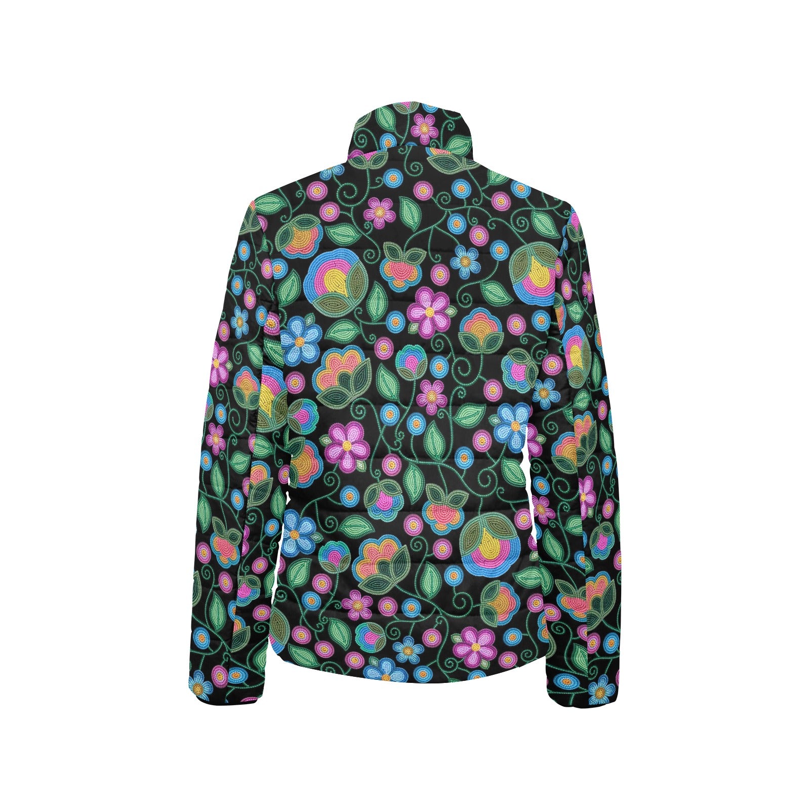 Turquoise Sunbeam Women's Stand Collar Padded Jacket