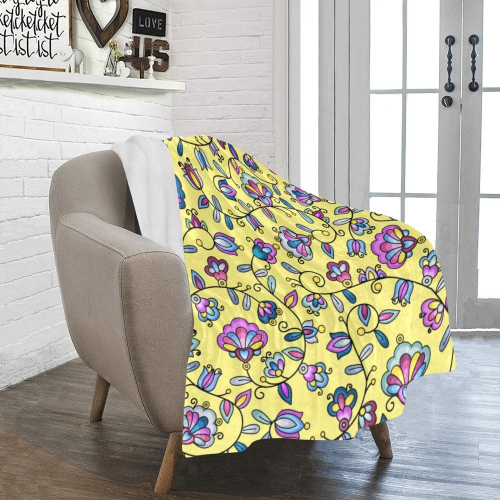 Autumn Bundle Blessing Yellow Ultra-Soft Micro Fleece Blanket 40"x50"