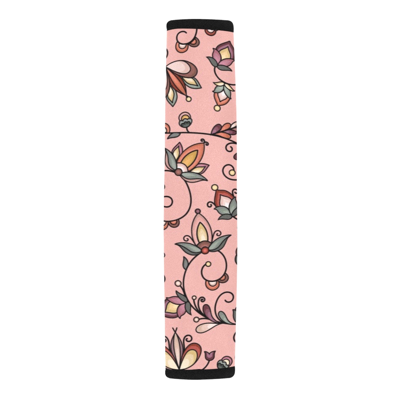 Burnt Sky Petals Peach Car Seat Belt Cover 7''x12.6'' (Pack of 2)