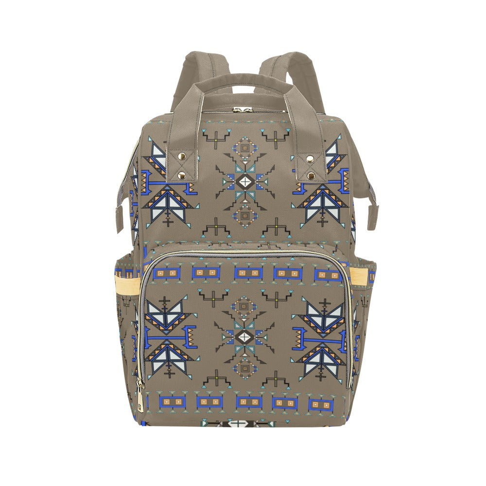 Eagle Strike Brown Multi-Function Diaper Backpack/Diaper Bag