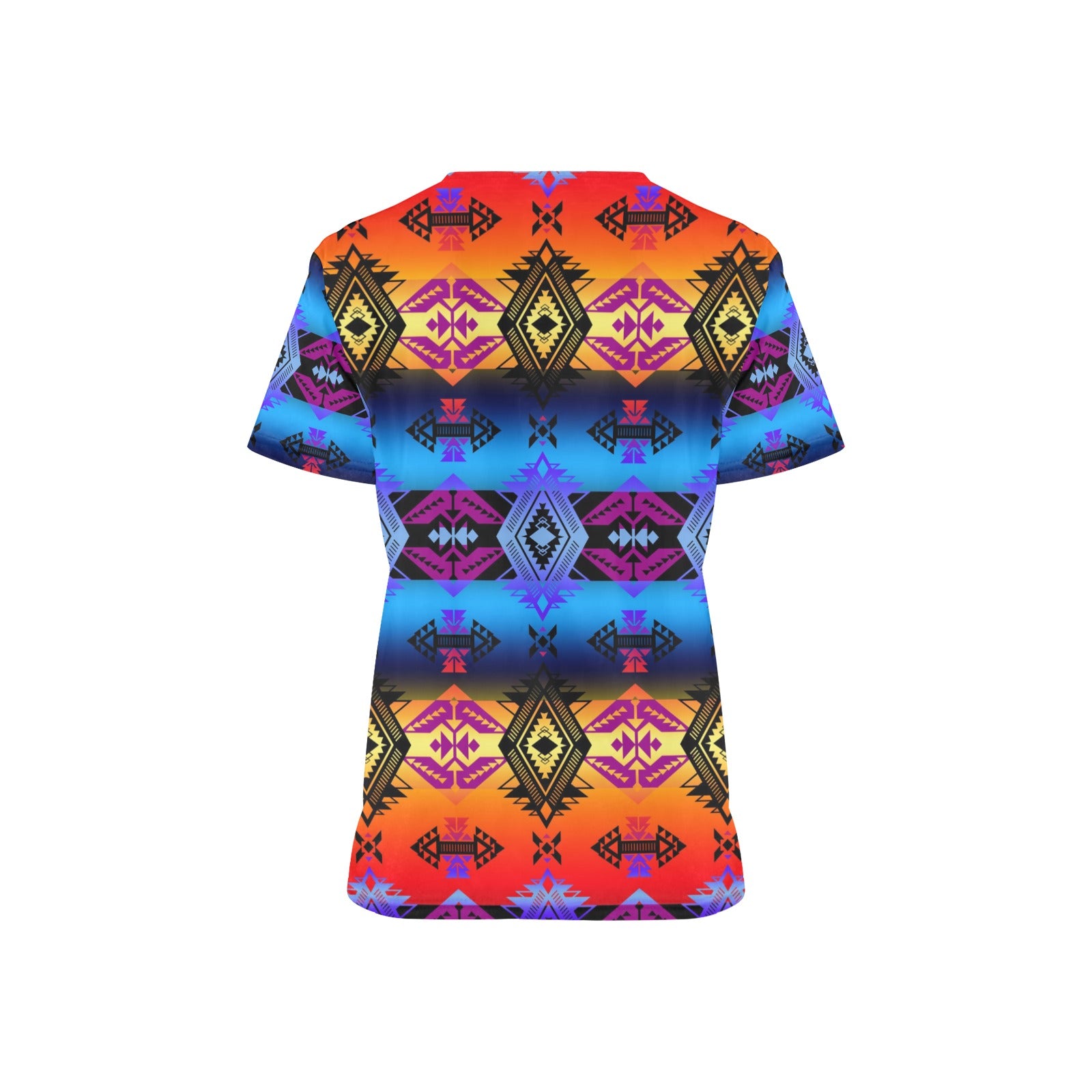 Sovereign Nation Sunset Scrub Top