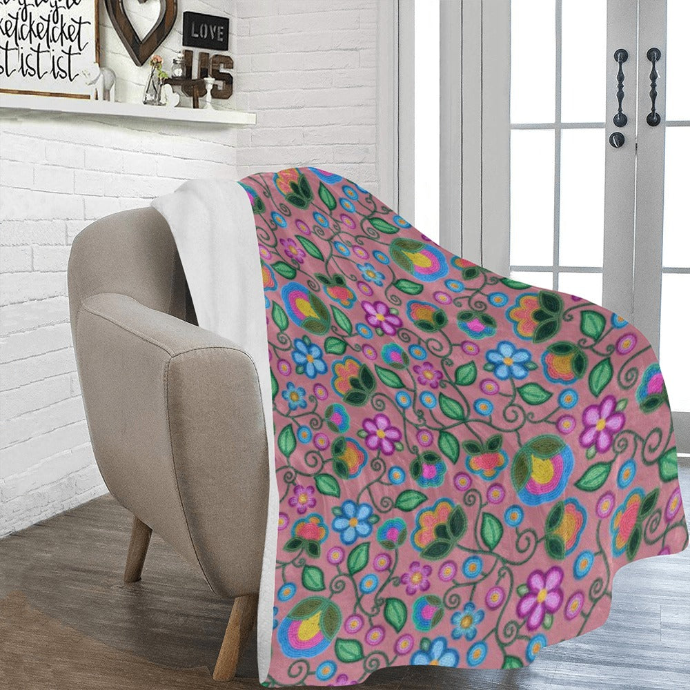 Turquoise Sunbeam Peach Ultra-Soft Micro Fleece Blanket 60"x80"