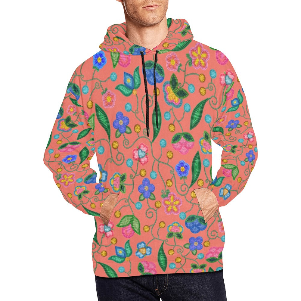 Skyberry Serenade Peach Hoodie for Men (USA Size)