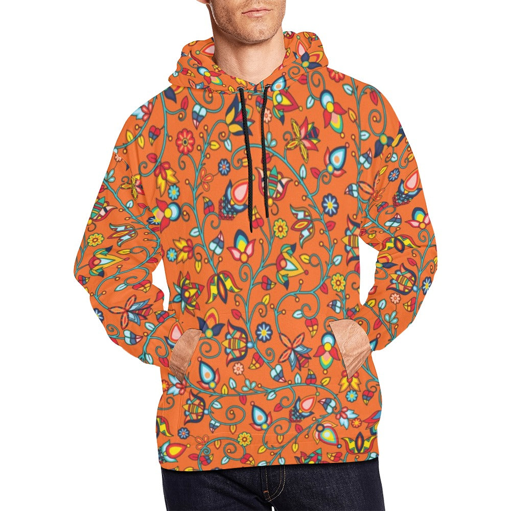 Thorny Path Orange Hoodie for Men (USA Size)