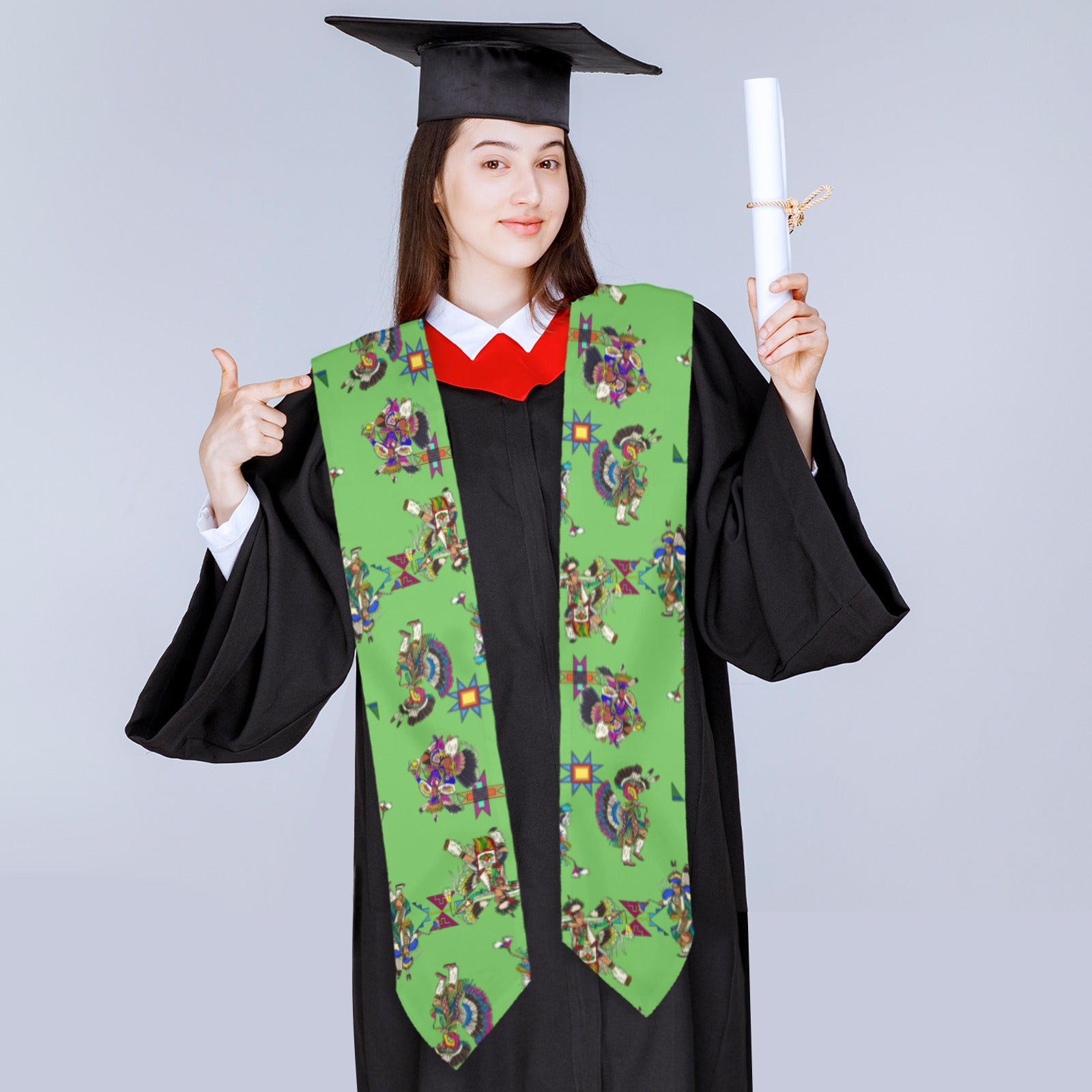 Men's Fancy Dancers Grass Graduation Stole
