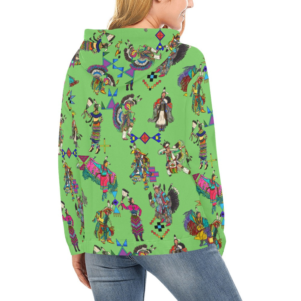 Grand Entry Dancers Grass Hoodie for Women (USA Size)