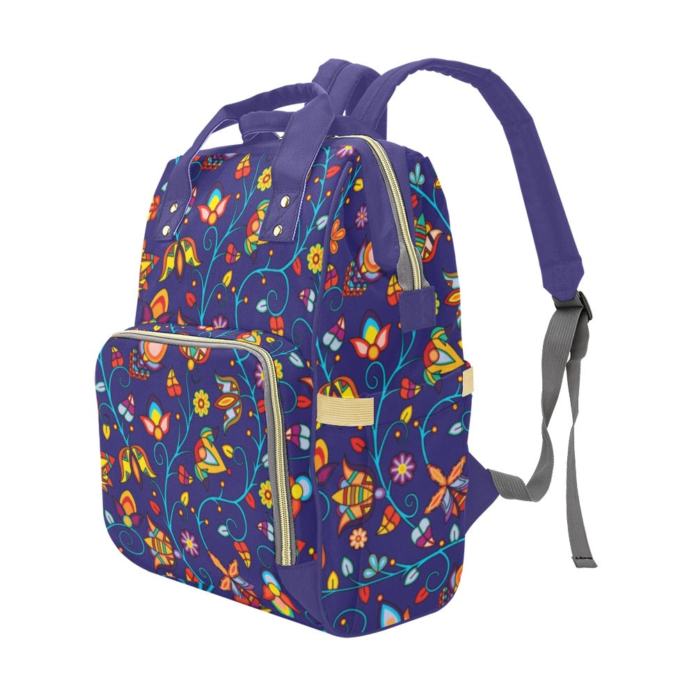 Thorny Path Blue Multi-Function Diaper Backpack/Diaper Bag