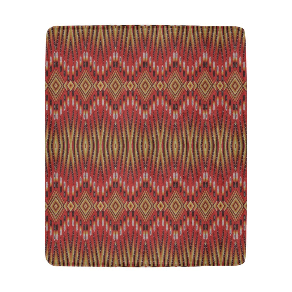 Fire Feather Red Ultra-Soft Micro Fleece Blanket 50"x60"