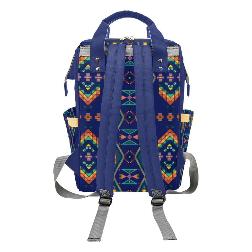 Travois Tipi Blue Multi-Function Diaper Backpack/Diaper Bag