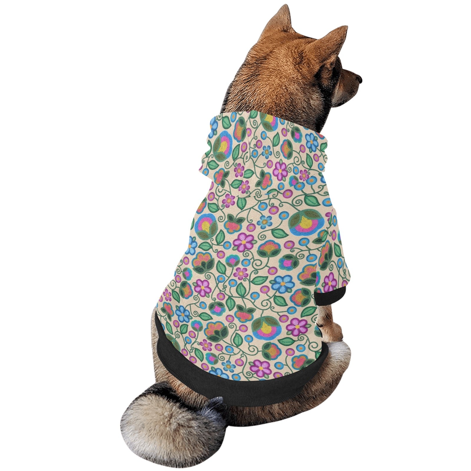 Turquoise Sunbeam Cream Pet Dog Hoodie
