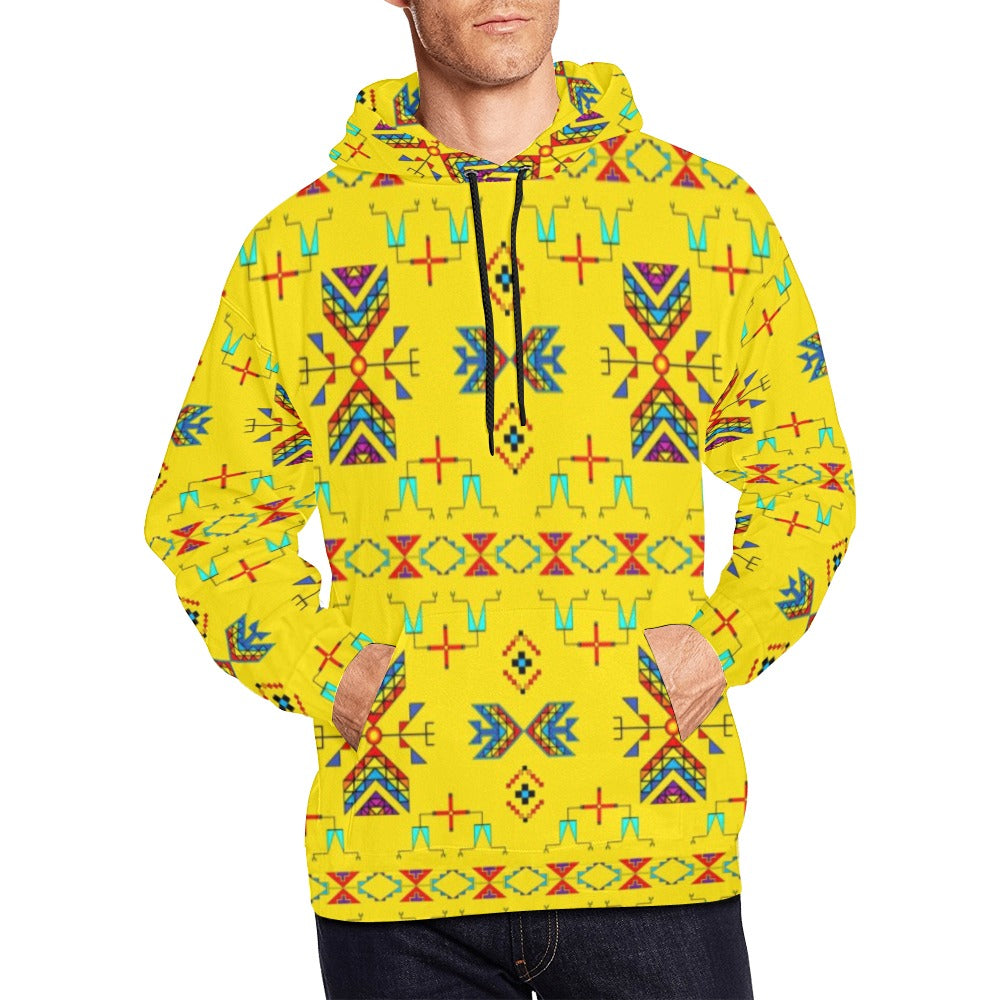 Rainy Chief Rainbow Yellow Hoodie for Men (USA Size)