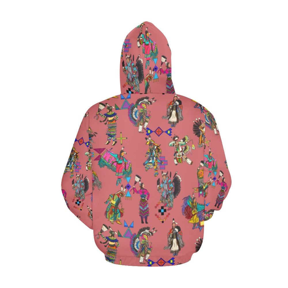 Grand Entry Dancers Terra Cotta Hoodie for Women (USA Size)