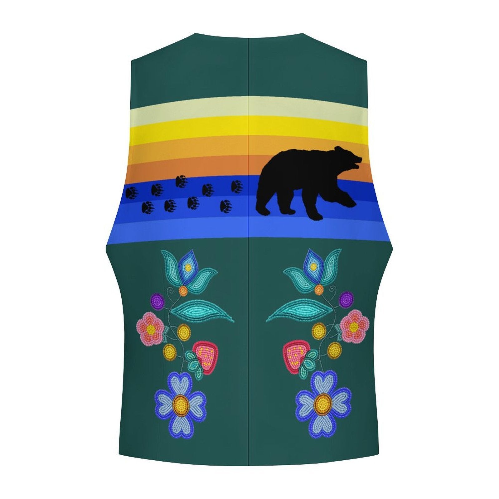 Bear Harvest Men's Sleeveless Suit Vest