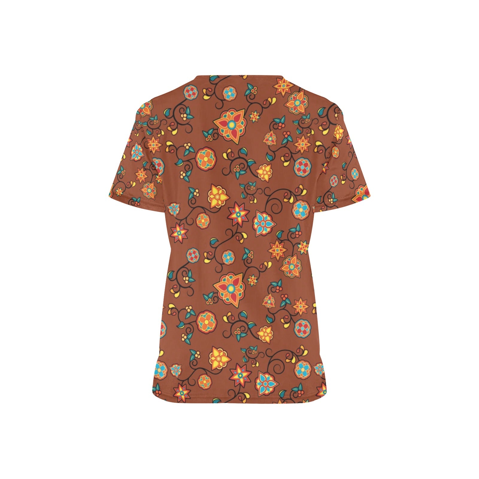 Fire Bloom Shade Scrub Top