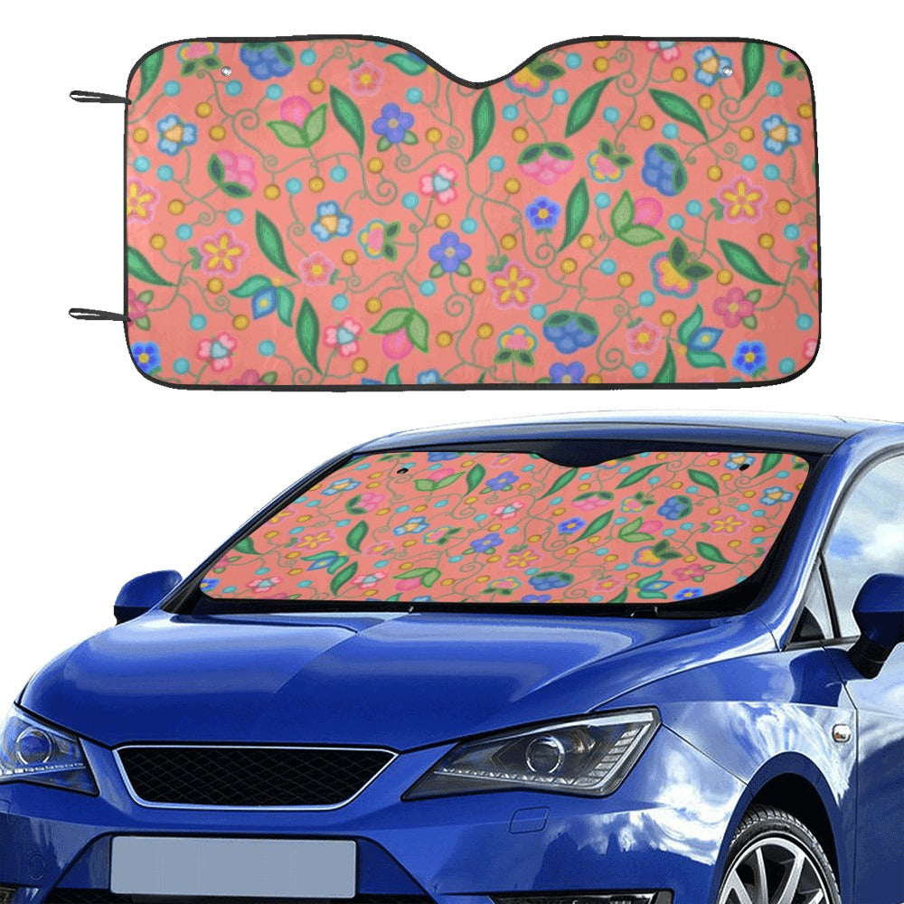 Skyberry Serenade Peach Car Sun Shade 55"x30"