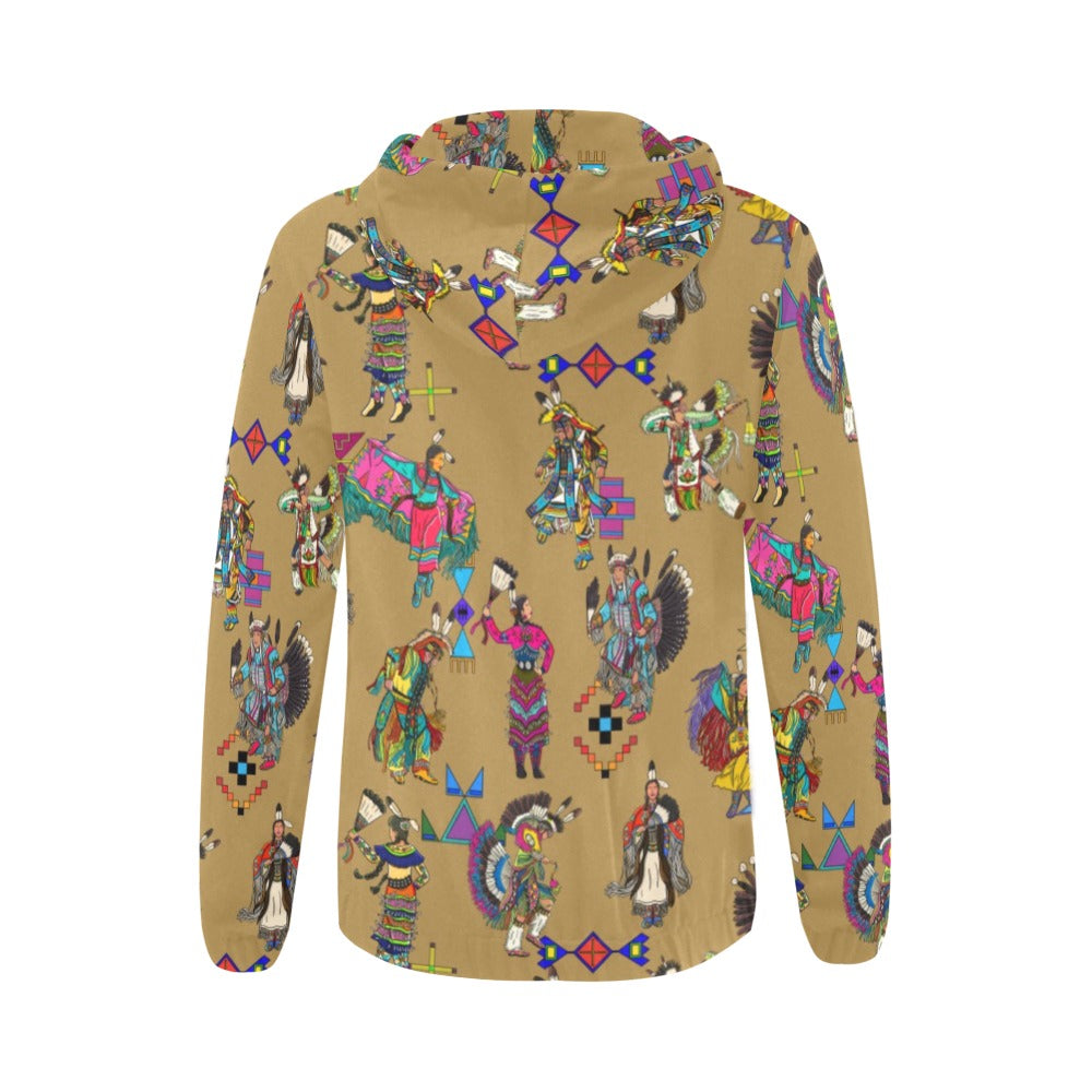 Grand Entry Dancers Earth Full Zip Hoodie for Women