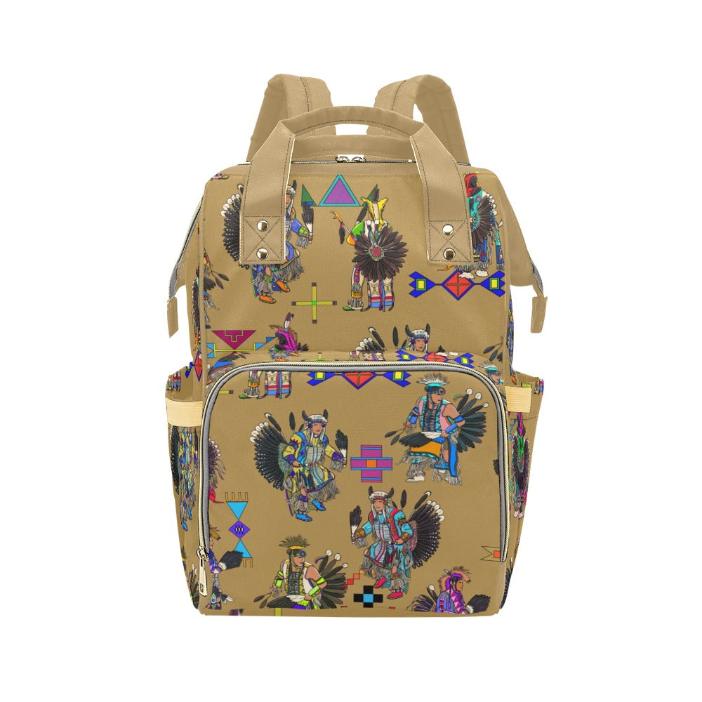 Men's Tradish Dancers Earth Multi-Function Diaper Backpack/Diaper Bag