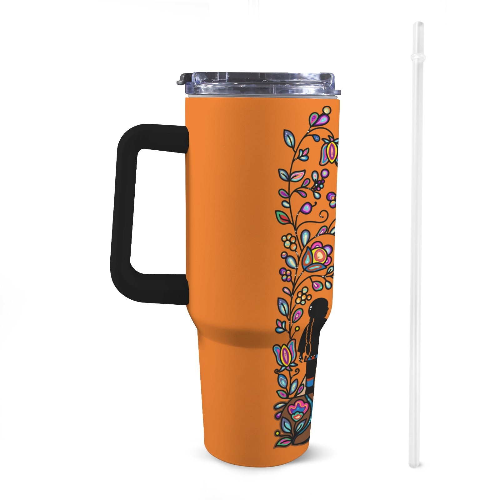 Rooted in Culture 40oz Tumbler with White Handle