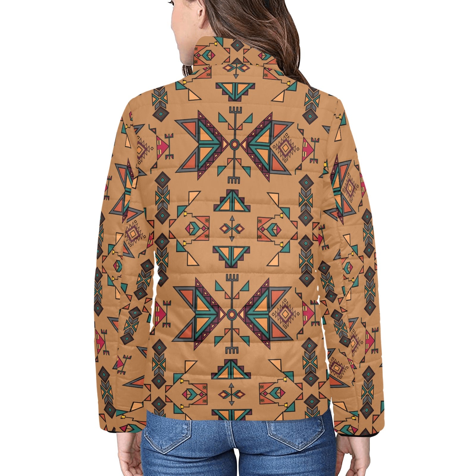 Arrow Dawn Brown Women's Stand Collar Padded Jacket