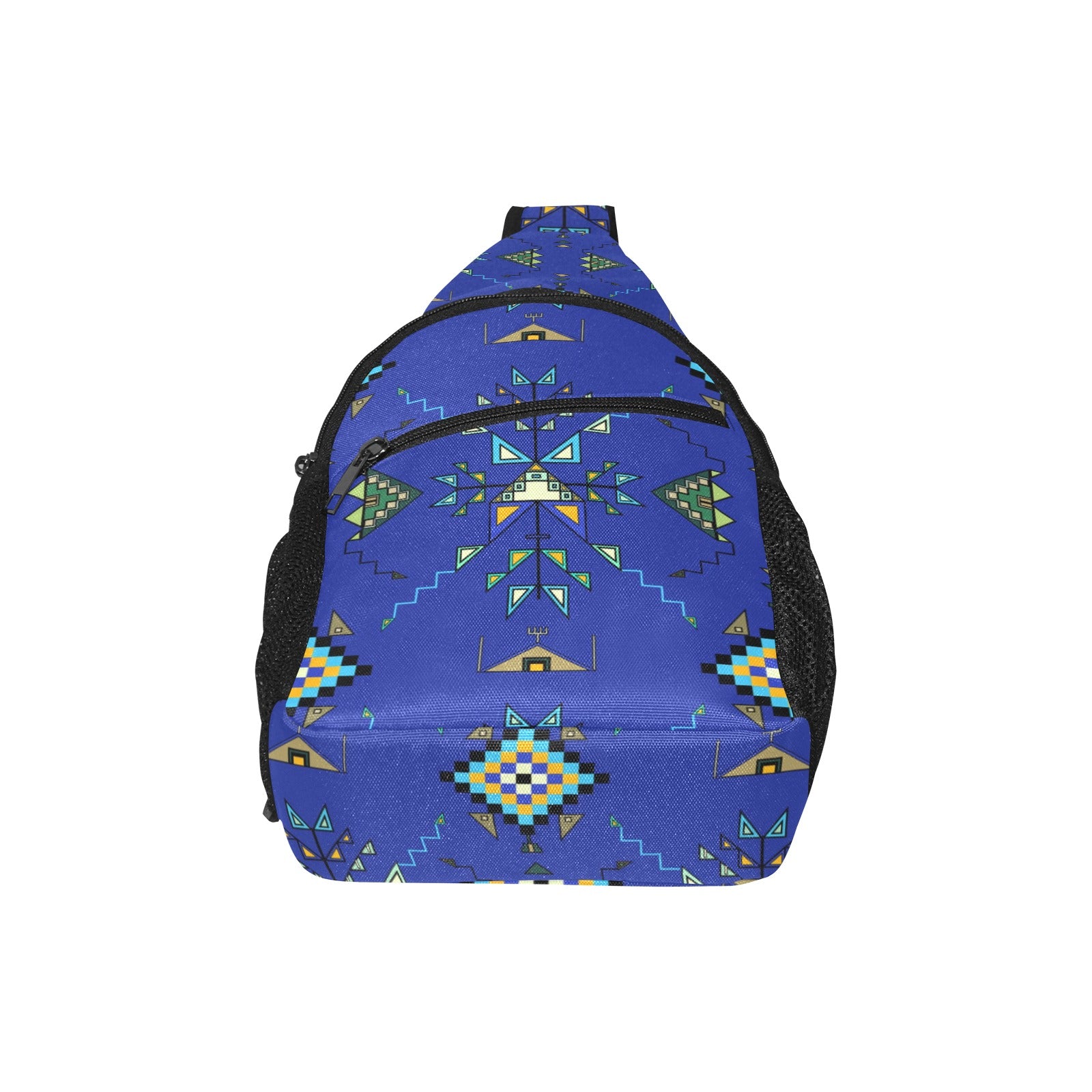 Bear Shield Dark Blue Chest Bag
