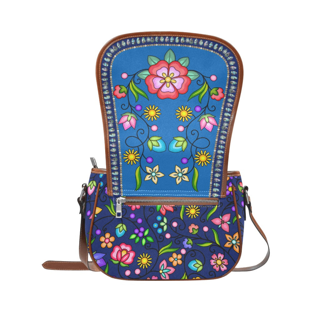 Grandmother Legacy Dark Blue Saddle Bag/Large