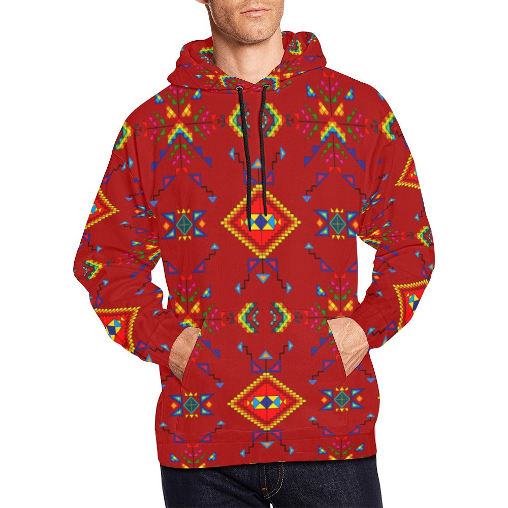 Buffalo Jump Red Hoodie for Men (USA Size)