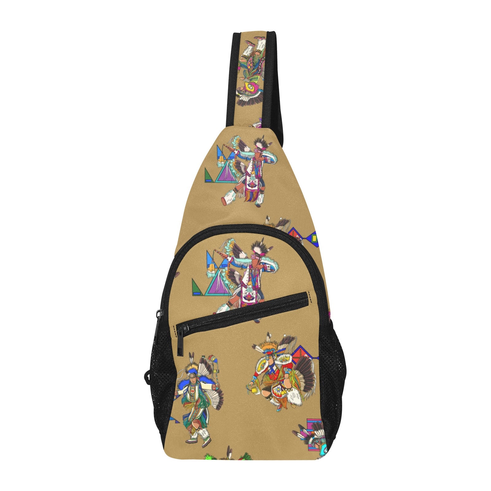 Men's Fancy Dancers Earth Chest Bag
