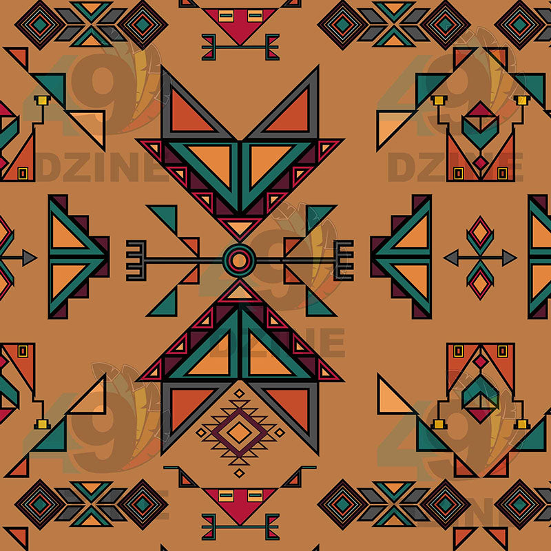 Arrow Dawn Brown Satin Fabric By the Yard Pre Order