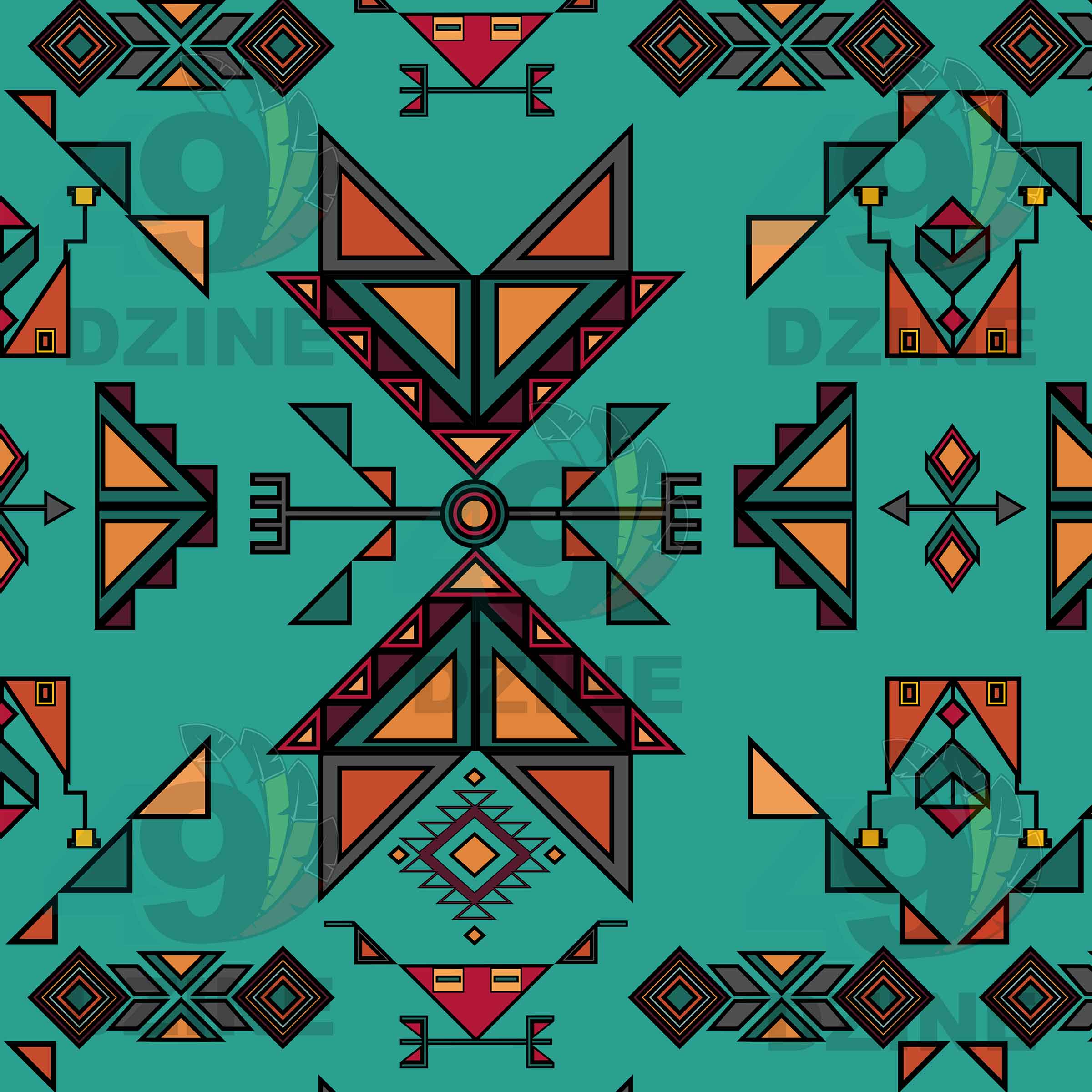 Arrow Dawn Turquoise 42 Inch Cotton Poplin Pre Order