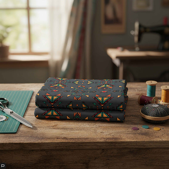 Arrow Dawn Gray Satin Fabric By the Yard Pre Order