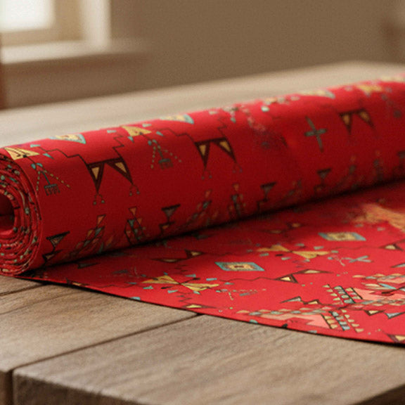 Thunder Flight Red 42 Inch Cotton Poplin Pre Order