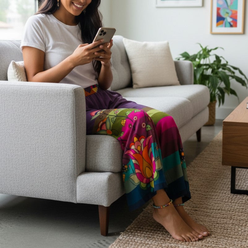 Autumn's Embrace Ribbon Pants