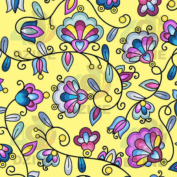 Autumn Bundle Blessing Yellow 42 Inch Cotton Poplin Pre Order