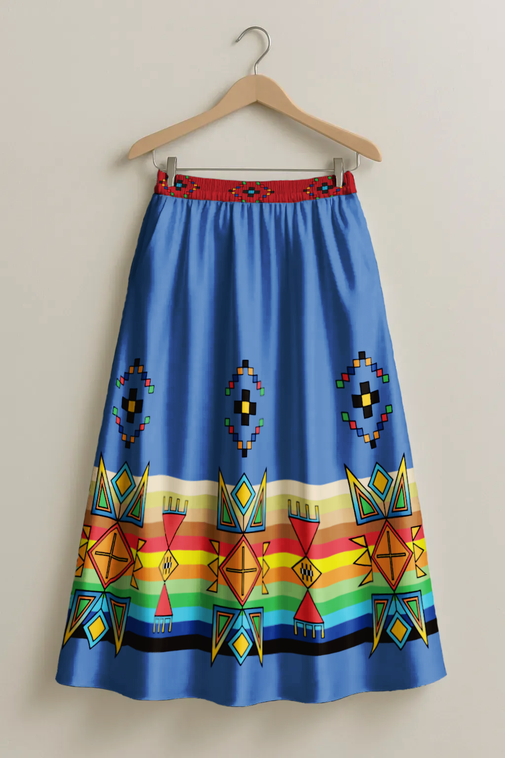 Beaded Starbust Geometric Skirt