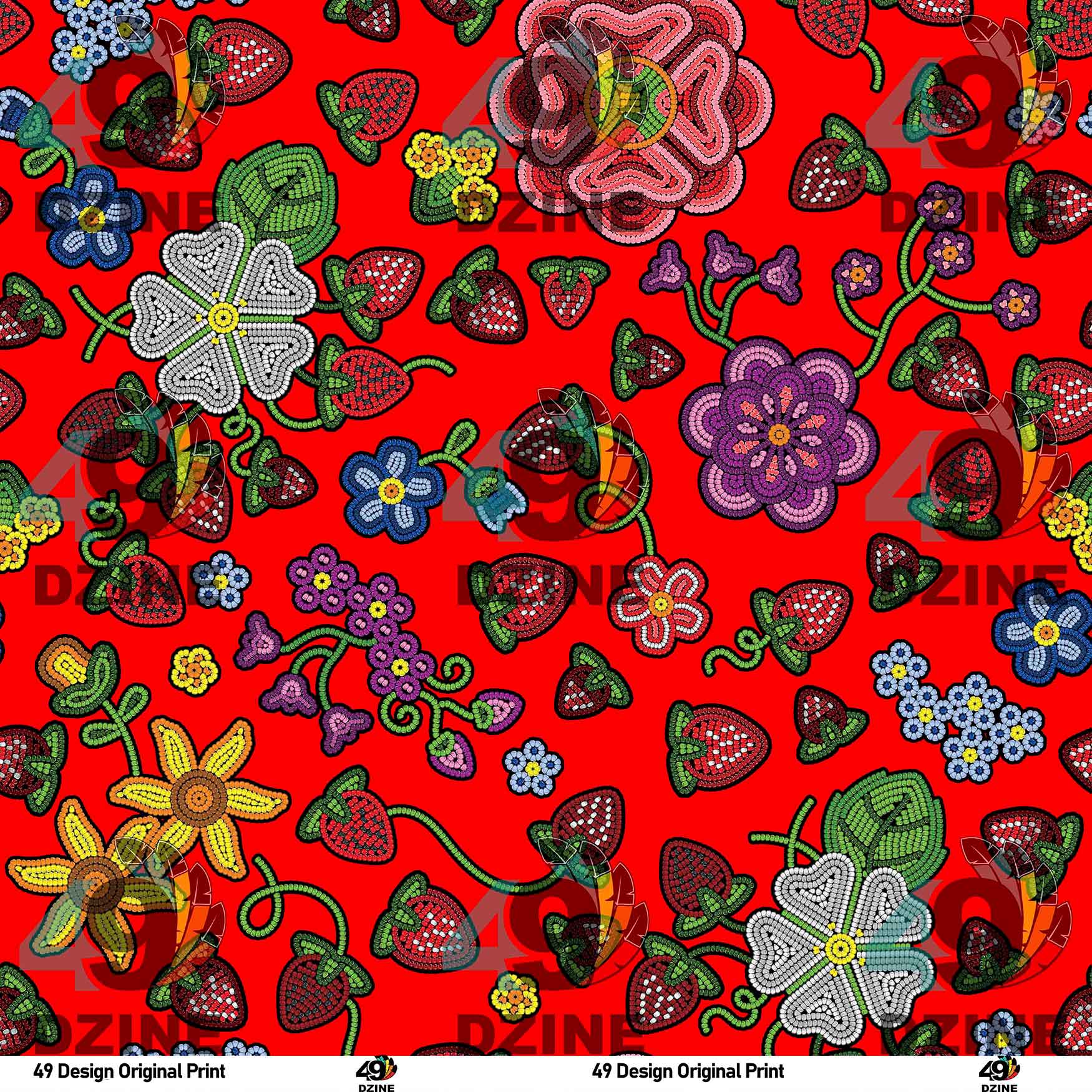 Berry Pop Fire 56 Inch Cotton Poplin Pre Order