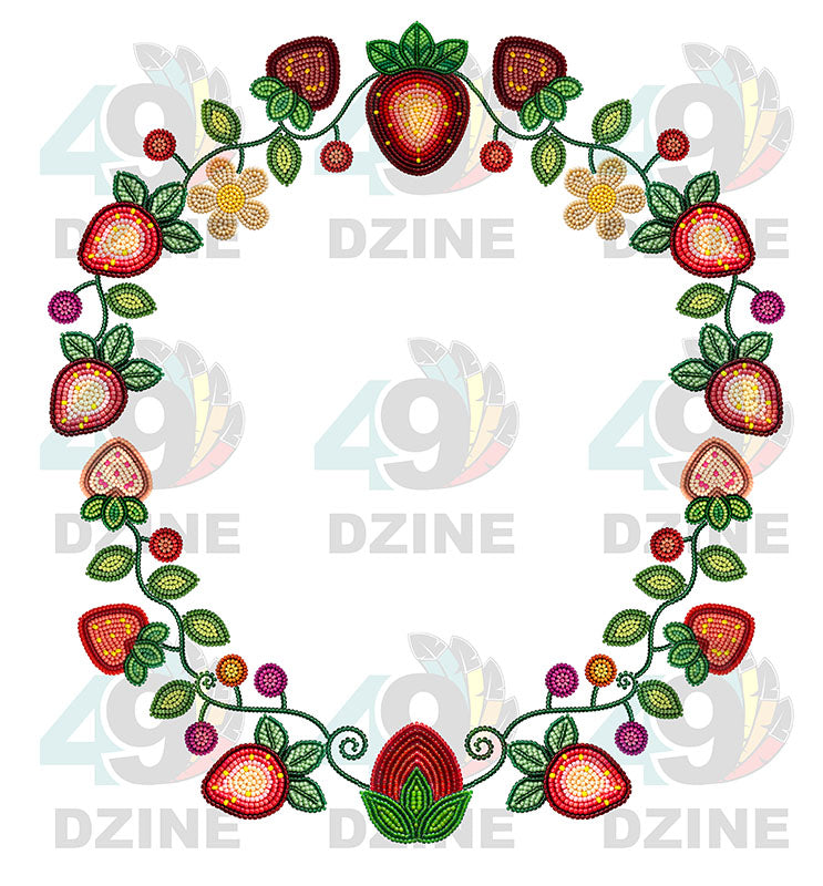 Berry Garden Hat Transfer