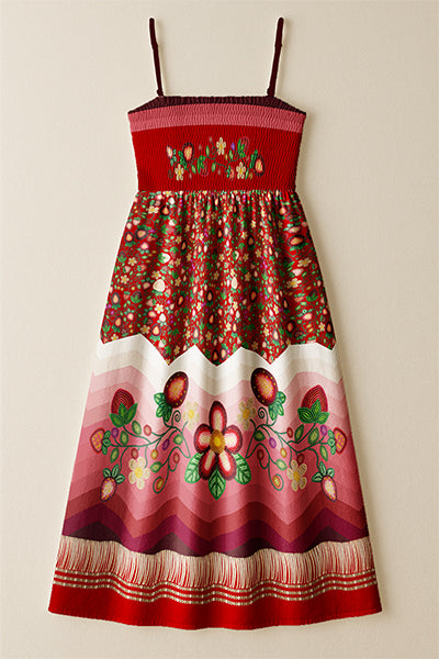 Berry Rites Red 3 Smock Top Dress
