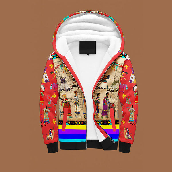 Blackfoot Line Red Sherpa Hoodie