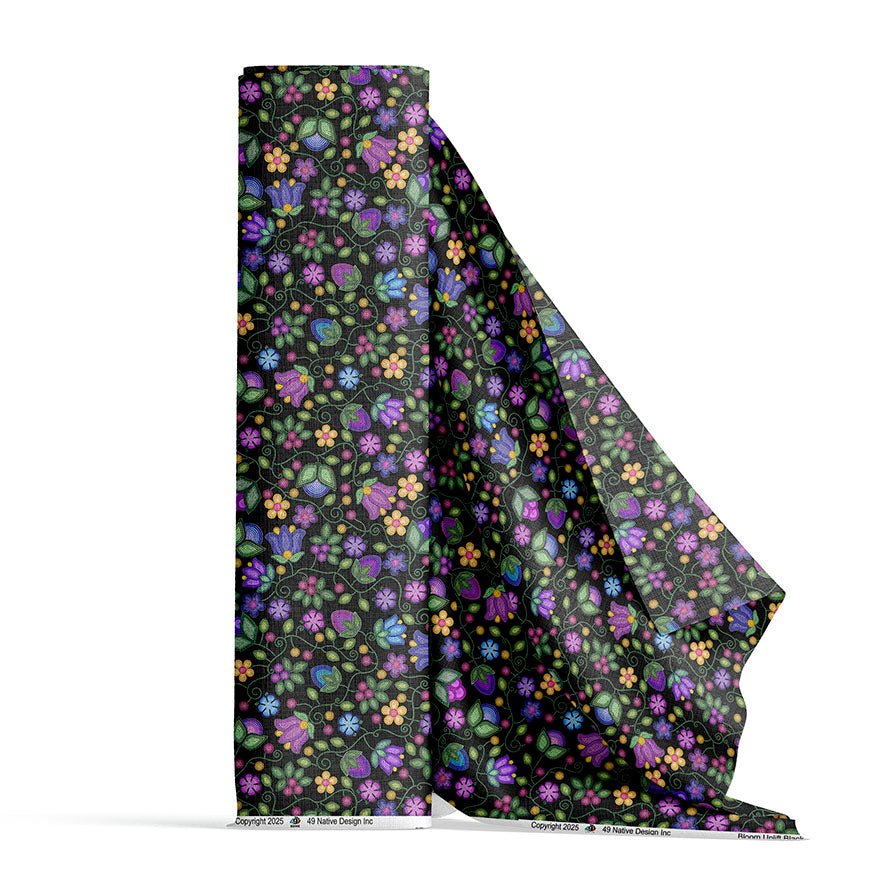Bloom Uplift Black 42 Inch Cotton Poplin Pre Order