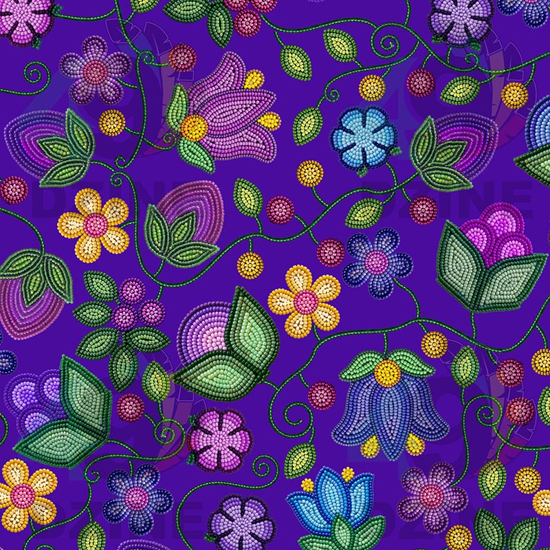 Bloom Uplift Indigo Satin Fabric By the Yard Pre Order