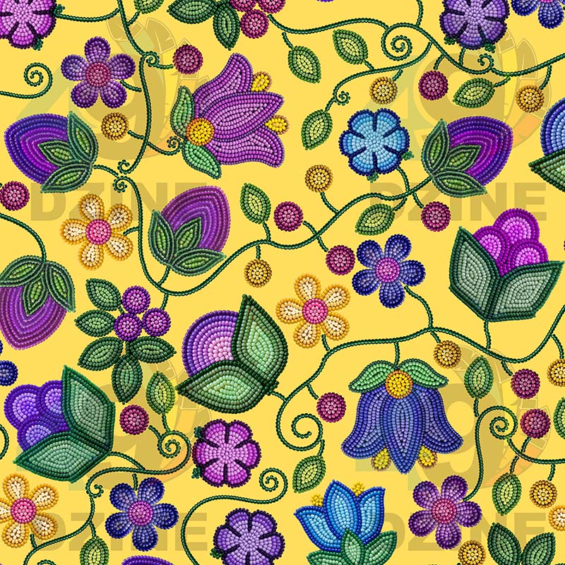 Bloom Uplift Yellow 42 Inch Cotton Poplin Pre Order